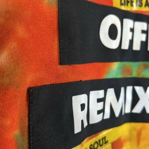 🔥 OFFBEAT Designer Streetwear RARE Tie-Dye HOODIE Sweatshirt Men Sz Medium - EU - Picture 4 of 10